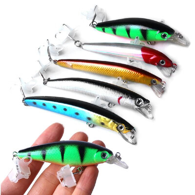 

5pcs Mixed Size Fishing Minnow Lures Set Artificial Hard Bait Crankbait Swimbait Carp Fishing Lures