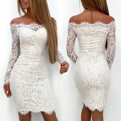 Fashion Women Long Sleeve Bodycon Casual Party Evening Cocktail Mini Dress