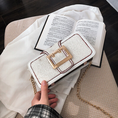 

Summer sequins bag women ins chain bag new 2019 Korean Joker girl multilayer shoulder Messenger bag