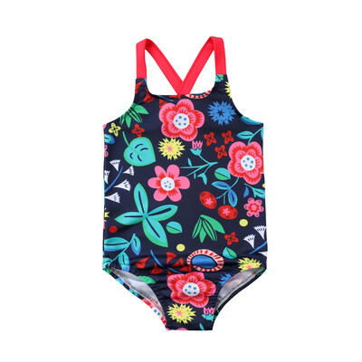 

Adorable Kids Baby Girls Flower Cross Back Swimsuit Swimwear Swimming Costume Summer Beachwear