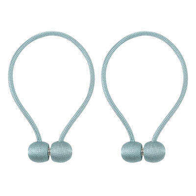 

2pcs Magnet Curtain Holder Tiebacks Braided Spherical Drapery Holdback Clip