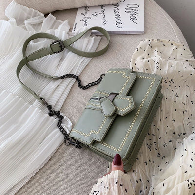 

Summer bag handbags new 2019 summer small fresh Korean version of the wild shoulder fashion chain slung small square bag