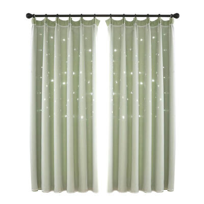 

Modern Stars Windows Blackout Curtains Room Home Window Decor Drape Curtain