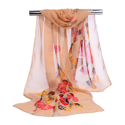 

Gobestart Fashion Women Chiffon Soft Wrap scarf Ladies Shawl Scarf Scarves