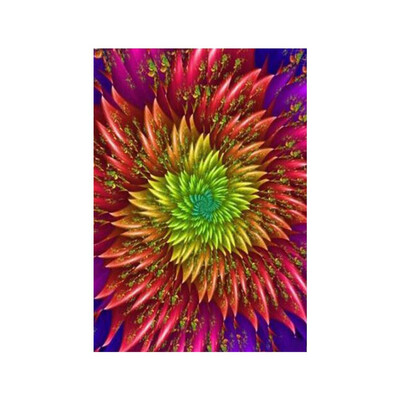 

30x40CM Colorful Flowers Pattern DIY Cross-stitch Hotels Decorative Printed 5D Rhinestone Paintings