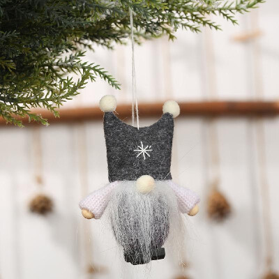 

Christmas Ornament Plush Doll Cute Old Men Faceless Doll Hanging Pendant Decorations Christmas Gift Home Party Xmas Decoration