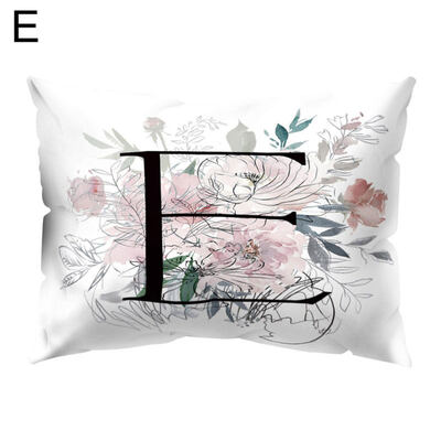 

Vintage Flower Letter Throw Pillow Protector Case Cushion Cover Bedding Articles