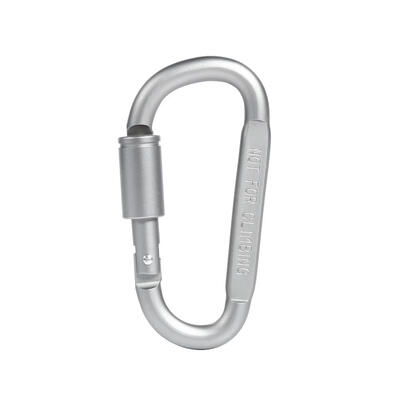 

1pc Outdoor Camping Climbing Carabiner 8cm D-shaped with Nut Hanging Buckle