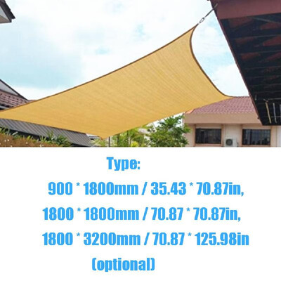 

PE Sunshade Quadrangle Practical Rectangle Sand Color Awning Scenery Shading Wind Resistance Heatproof Oxidation Resistance Canopy