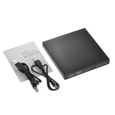 

Slim External Optical Drive USB 20 DVD Combo DVD ROM Player CD-RW Burner Writer Plug&Play for Laptop Desktop PC
