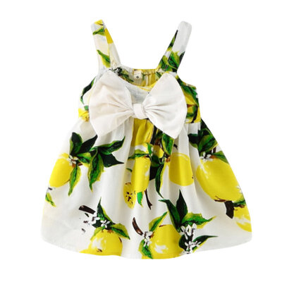 

Summer Baby Girls Dress Infant Floral Bow Sleeveless Toddler Girls Birthday Party Dresses Baby Clothing Vestido Infantil