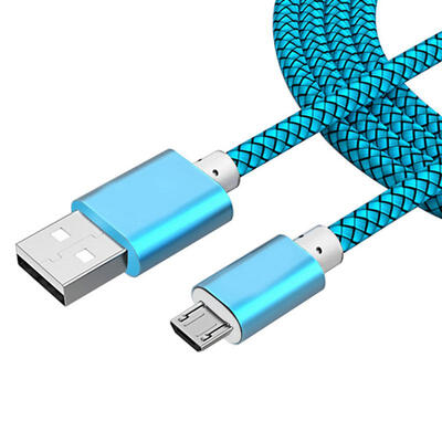 

Premium Durable Nylon Braided USB To Micro USB Fast Charging Data Cable For Android Phones -15m