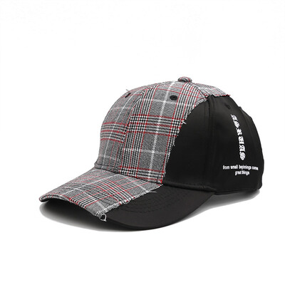 

Hat lady color plaid baseball cap Korean version of the tide casual hundred with a cap outdoor sports sun shade hat