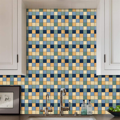 

〖Follure〗DIY 3D Mosaic Self Adhesive Wall Tile Sticker Vinyl Home Kitchen Decoration