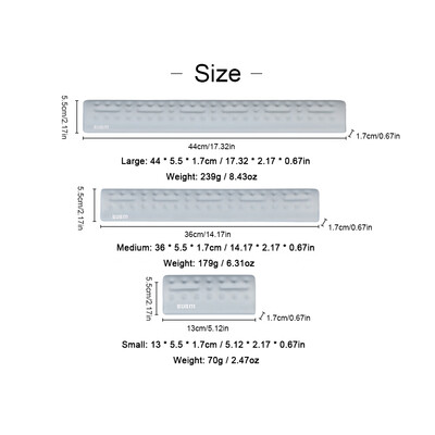 

BUBM Wrist Rest Pad Memory Foam Ergonomic Mouse Pad Comfortable Cloth Non-slip Texture Wrist Rest Support Mat for Office Gaming PC