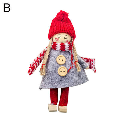 

Christmas Tree Santa Girl Doll Pendant Hanging Ornament Party Showcase Decor
