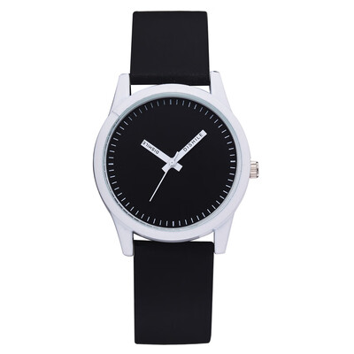 

Fashion trendy solid color high-end watches micro-selling womens models simple PU silicone quartz watch
