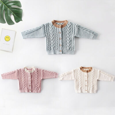

Toddler Kids Baby Girl Boy Sweater Tops Knitted Jacket Warm Coat Outwear 0-3Y