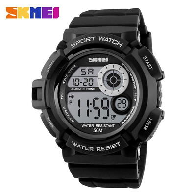 

SKMEI Mens Waterproof Sport Army Alarm Date Analog Digital Black Wrist Watch