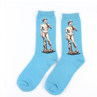 

Hot Starry Night Autumn Winter Retro Women Personality Art Van Gogh Mural World Famous Painting Male Socks Oil Funny Happy Socks