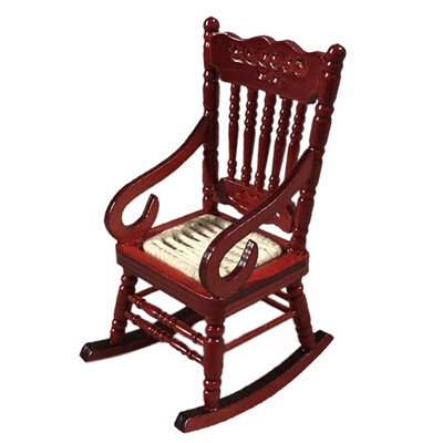 

Tailored Miniature Rocking Chair for 112 Dollhouse Wooden Furniture Model Set