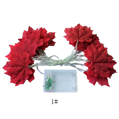 

〖Follure〗3meter 20LED Lighted Fall Autumn Pumpkin Maple Leaves Garland Thanksgiving Decor