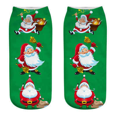 

Gobestart Unisex Christmas Funny 3D Fashion Printed Casual Socks Cute Low Cut Ankle Socks