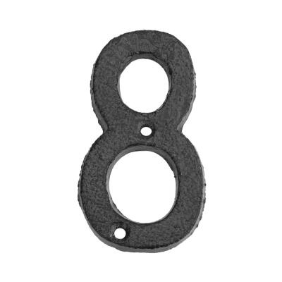 

Metal Digital Numbers Cast Iron House Sign Doorplate DIY Cafe Wall Decor