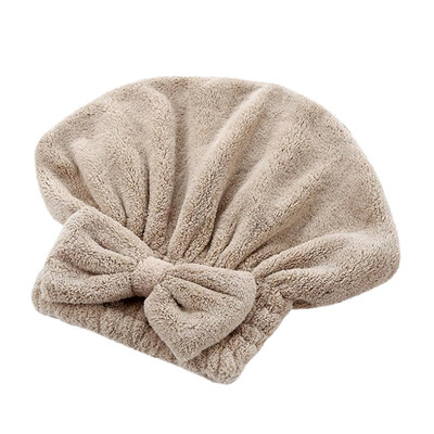 

Gobestart Useful Quick Dry Microfibre Hair Drying Bath Towel Head Wrap Hat Swimming