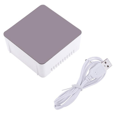

Multifunctional Plastic Mirror LED Night Light Thermometer Digital Wall Clock Lamp Alarm Clock