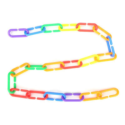 

Greensen 100Pcs Pet Plastic Chain Buckle Grinding Toy for Cages Decorative Accessories for Bird Parrot