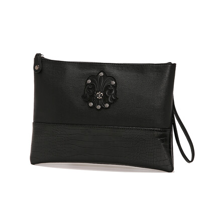 

Original Korean youth handbags fashion mens&womens wrist bag diagonal Crocodile envelope bag