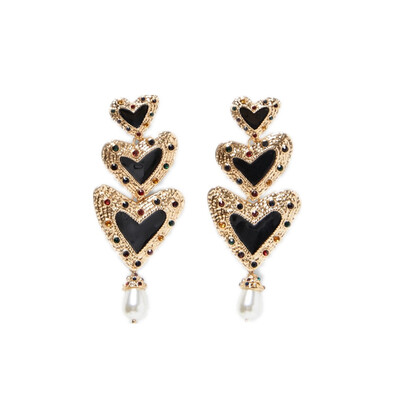 

AOTEMAN 2019 New arrival za crystal geometric earrings Bohemian Geometric Big long Dangle Earrings For Women vintage jewelry