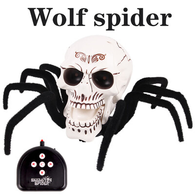 

Siaonvr Realistic Remote Control Spider Animal Remote Control Halloween Horror Toy