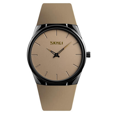 

SKMEI 1601S Male Quartz Watches Casual Dress Ultra Thin Wristwatches 30M Waterproof Simple Business Men Watch