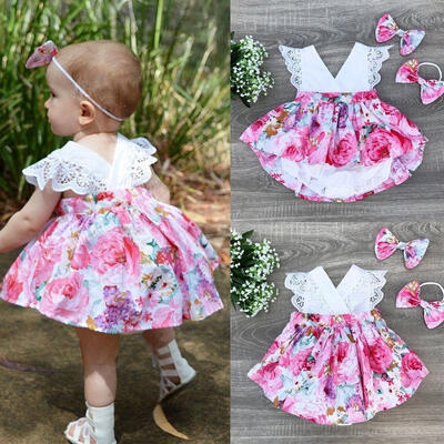 

Fashion Matching Kids Baby Girl Flower Dress Princess Tulle Tutu Party Dress