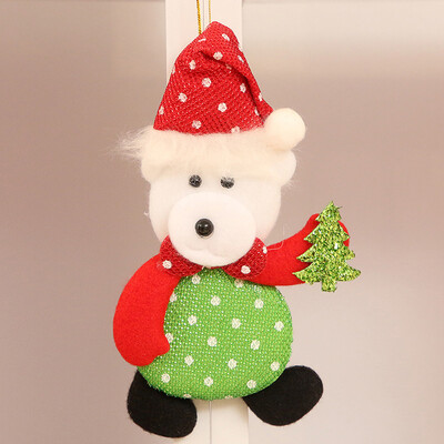 

〖Follure〗Christmas Ornaments Gift Santa Claus Snowman Reindeer Toy Doll Hang Decorations