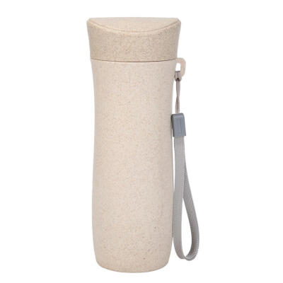 

300mL Wheat Straw Drinking Cup Eco-Friendly Tea Mug Portable Water Bottle