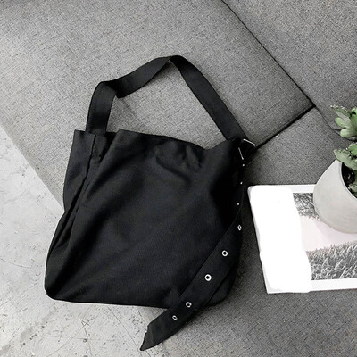 

Tailored Fashion Girls Solid Color Canvas Art Versatile Shoulder Bag Messenger Bag