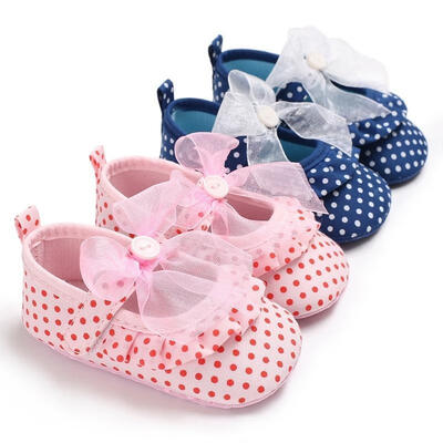 

Infant Baby Girl Soft Sole Bowknot Shoes Anti-slip Summer Casual Crib Shoes
