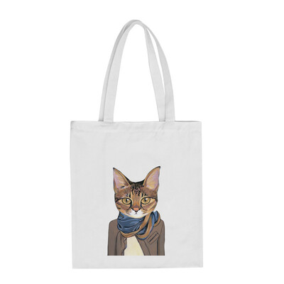 

Women Cute Cat Printing Canvas Tote Girls Casual Shoulder Bags Large Capacity Shopping Bags Handbag Bolsos Mujer YJ