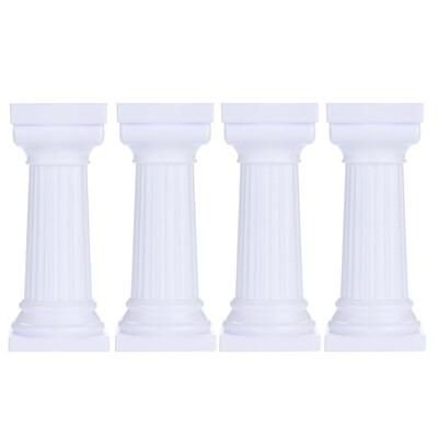 

Siaonvr 4pcs Multi-layered Cake Roman Column Support Stand Decor Pillars Wedding Cake