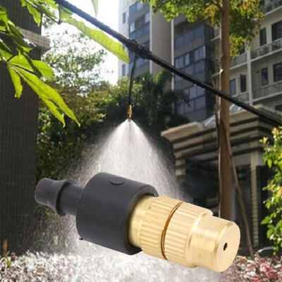 

Greensen 5m Irrigation Hose System Adjustable Lock Copper Micro Nozzle Sprinkler Plant Self Watering Kit