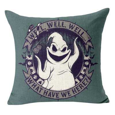 

The Nightmare Before Christmas Cushion Cover Cotton Linen Throw Pillow Cover Decorative Horror movie housse de coussin