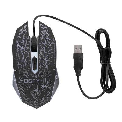 

USB Wired Gaming Keyboard&Mouse Combo Waterproof Rainbow Backlit 2000DPI for Home Office