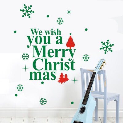 

Tailored New Year You A Merry Christmas Wall Sticker Home Shop Windows Decals Decor