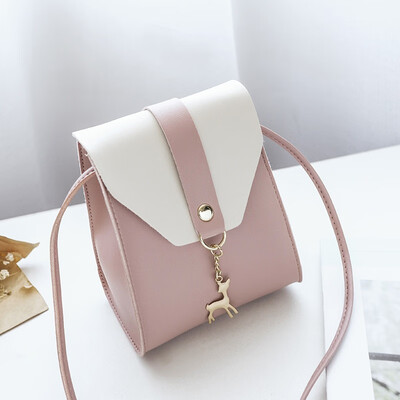 

2019 New Women Girls Casual Hot Sales Cute Female Bags Hit Color Cover Type Shoulder Mobile Phone Bag Messenger Purse