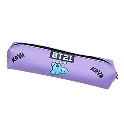 

Kpop BTS Pencil Case Zipper Cosmetic Bag Storage Bag PU Handbag Coin Bag Cartoon Image Pen Bag Hot Gift for ARMY