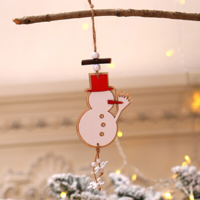 

Gobestart Christmas Ornament Delicate Wooden Snowflake Pendant Christmas Tree