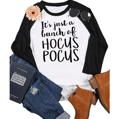 

Tailored Women Long Sleeve Letters Print Loose Round-neck T-shirt Halloween Blouse Tops